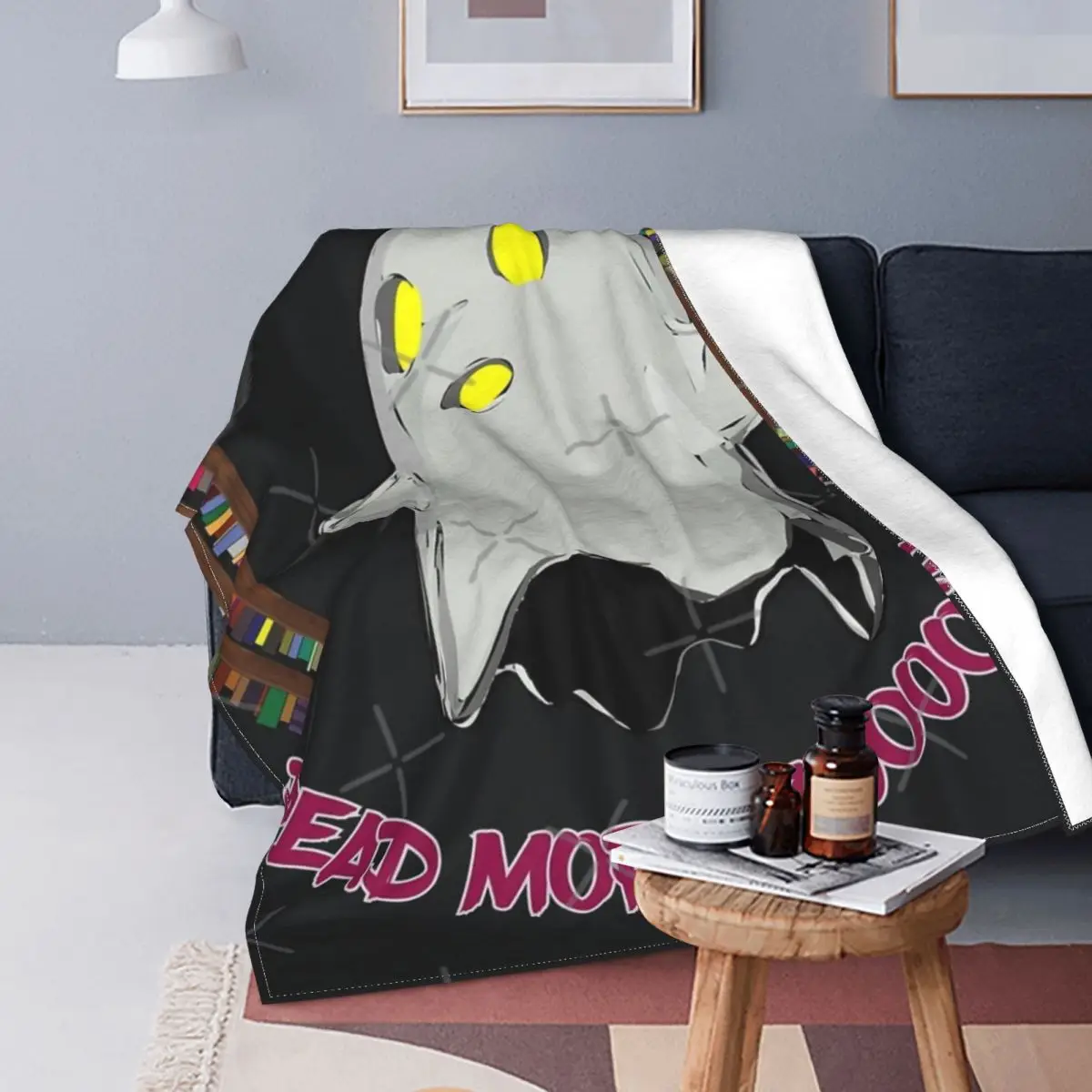 

Boooooks-Manta bonita de Halloween, para cama colcha, edredones a cuadros, manta para sofá, Sudadera con capucha en el sofá