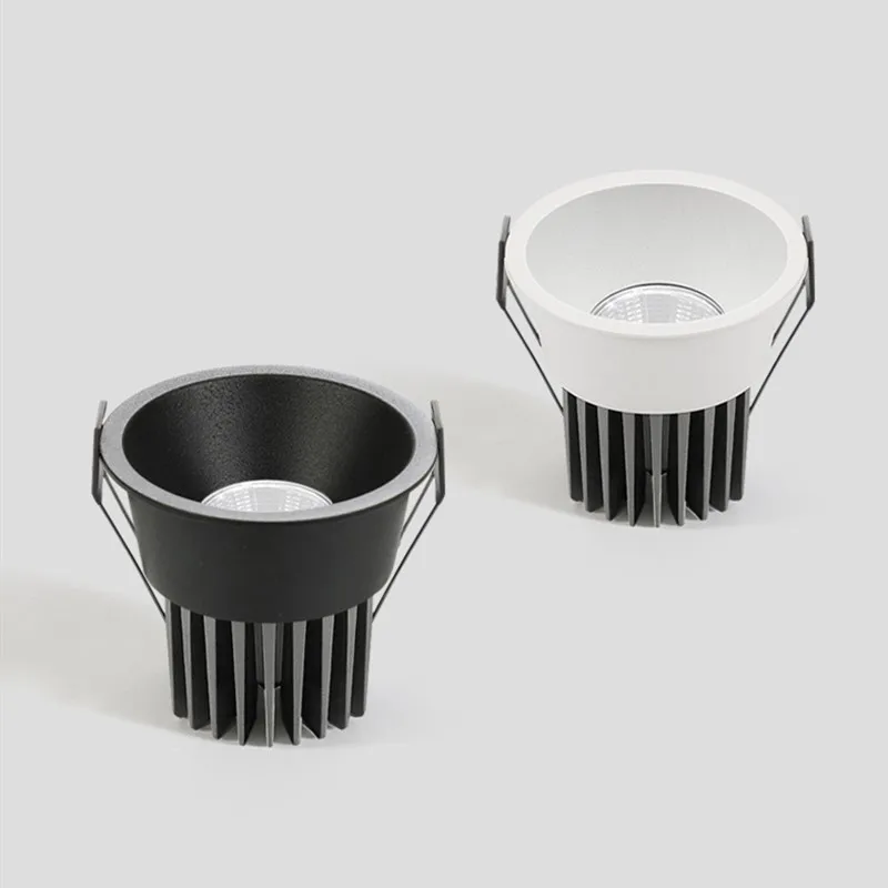 

Super Bright Anti Glare Recessed Dimmable COB LED Downlights 7W 9W 12W 15W LED Ceiling Spot Lights AC85~265V Background Lighting