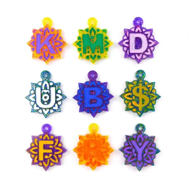 

1Pcs English Alphabet Epoxy Resin Molds Mixed Style Silicone Mold For DIY Necklace And Keychain Crystal Epoxy Resin Making