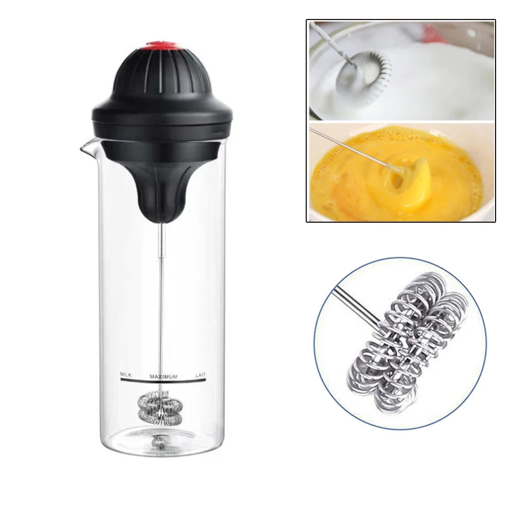 

Milk Frother Milk Cappuccino Frother Milk Mixer Milk Shake Mixer Battery Milk Frother Jug Cup Electric Milks Frothers Cup 2021