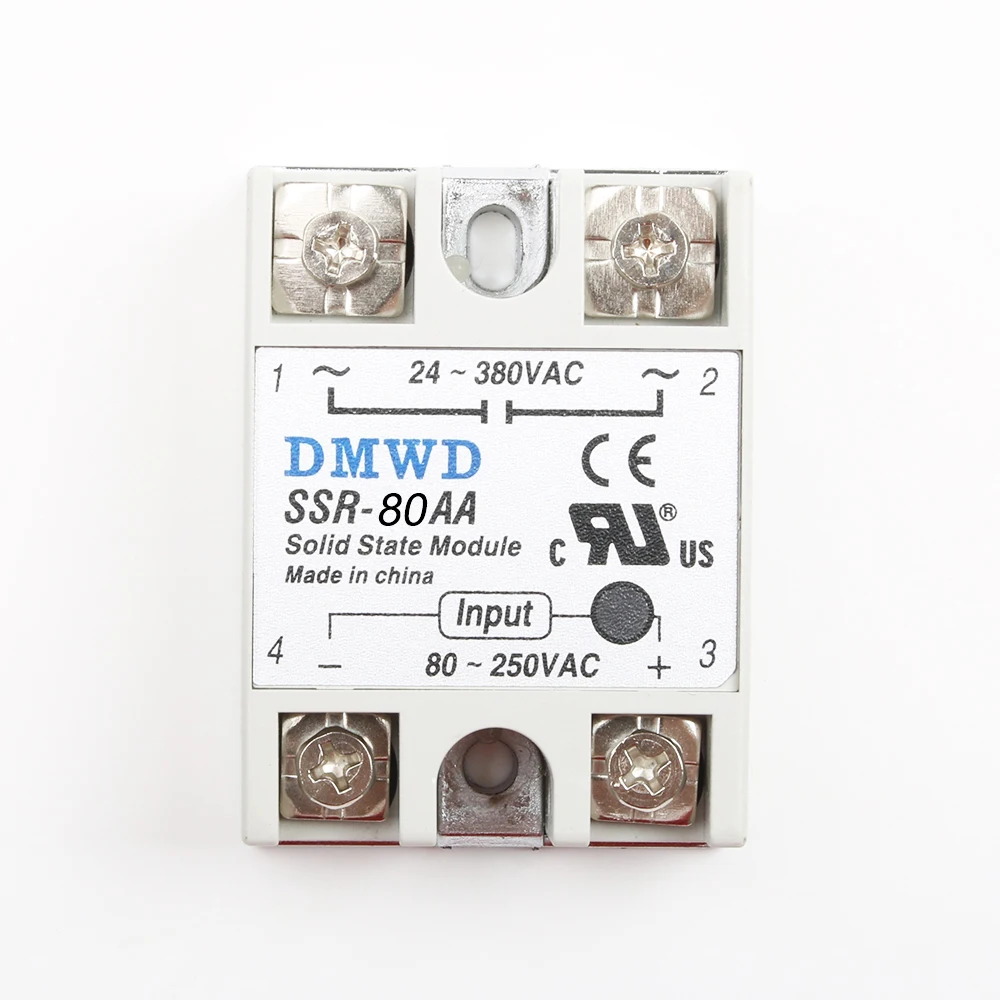 Твердотельное реле Φ 60A 80A 100A AC Control Relay 80-250V TO 24-380VAC SSR 60AA 80AA 100AA | Обустройство дома