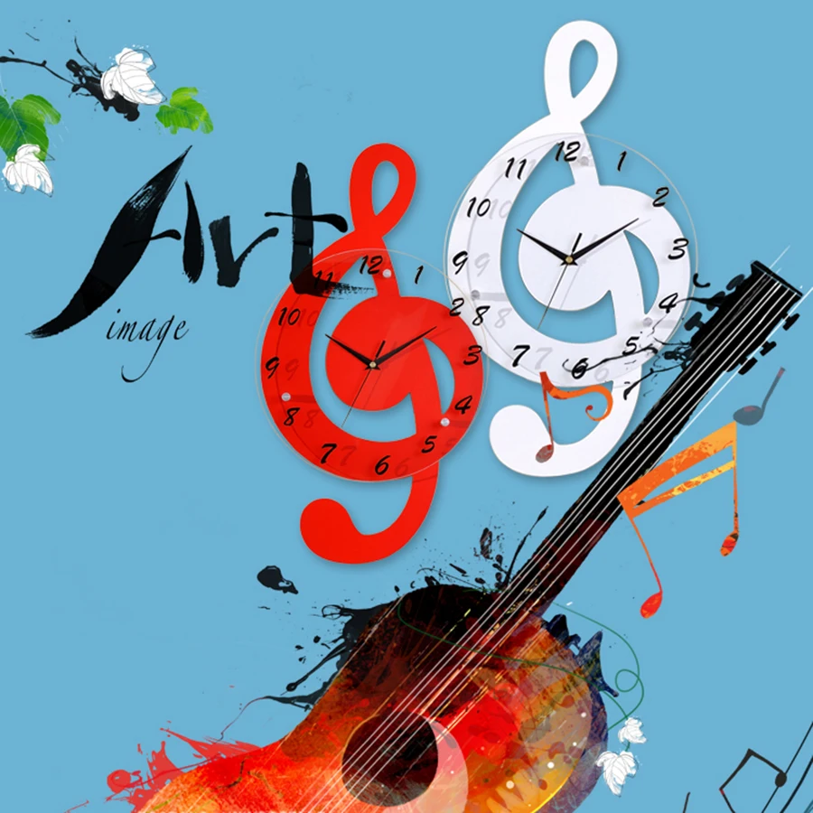 Настенные часы в скандинавском стиле цифровые бесшумные кухонные современный