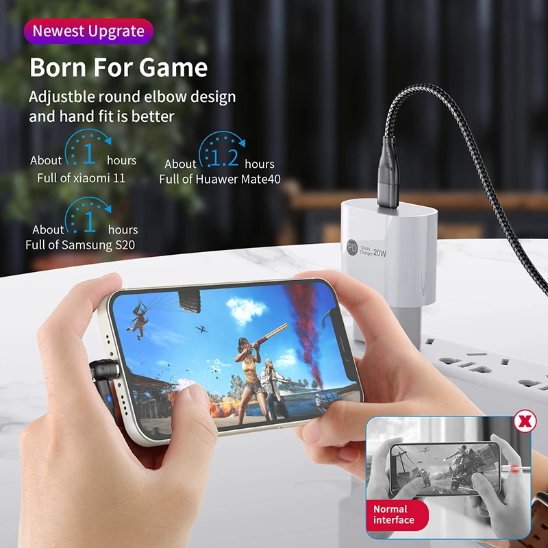 Магнитный кабель 60 Вт быстрая зарядка 4 0 USB C к Type PD для быстрой зарядки Huawei P40
