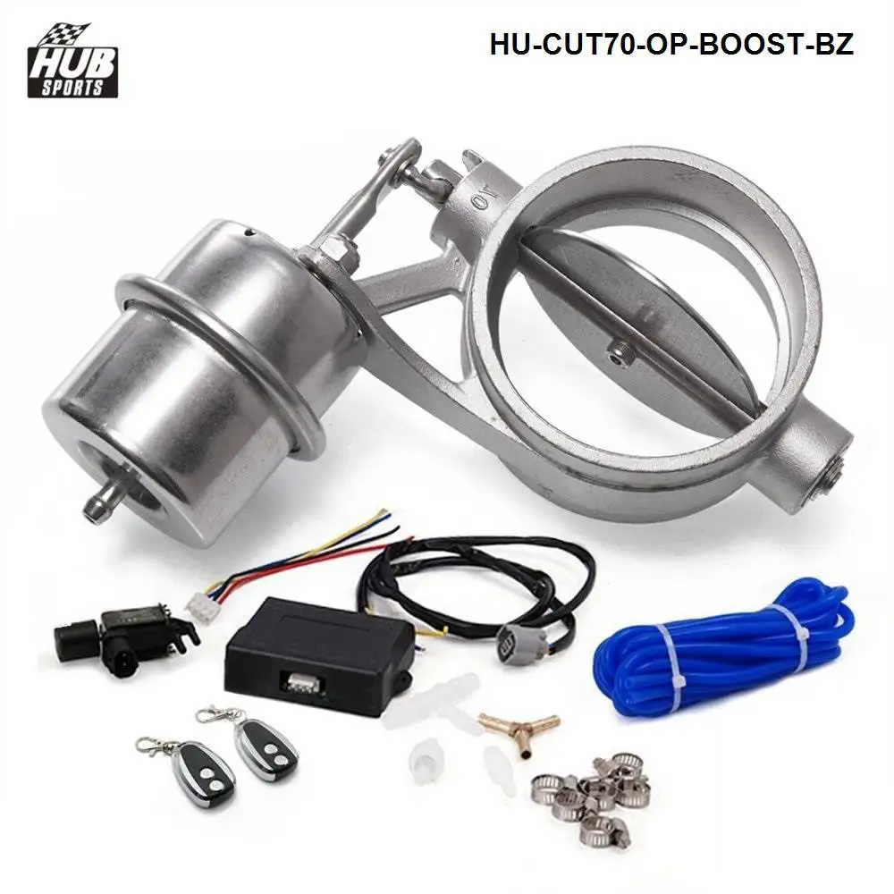 Выпускной клапан управления W/ Boost привод вырез 70 мм трубы Opend W/беспроводной пульт