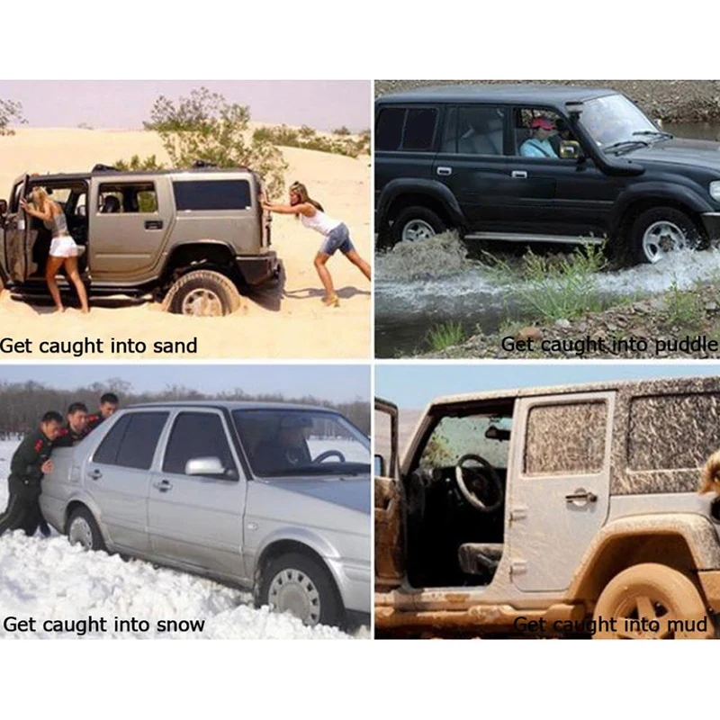 Многоцелевой автомобиля противоскольжения цепи песок пройти колодки для шин