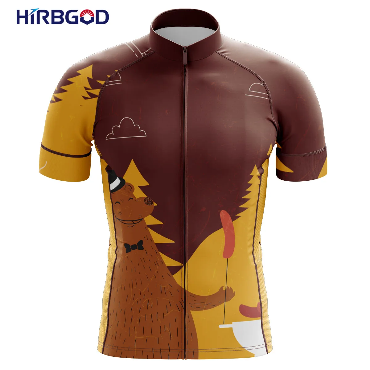 HIRBGOD стильный 2021 мужские минималистский Велоспорт Джерси для чешские серии карта