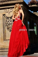 free shipping maxi 2016 coctail v neck red long dress vestidos formales evening long sexy beaded backless homecoming dresses