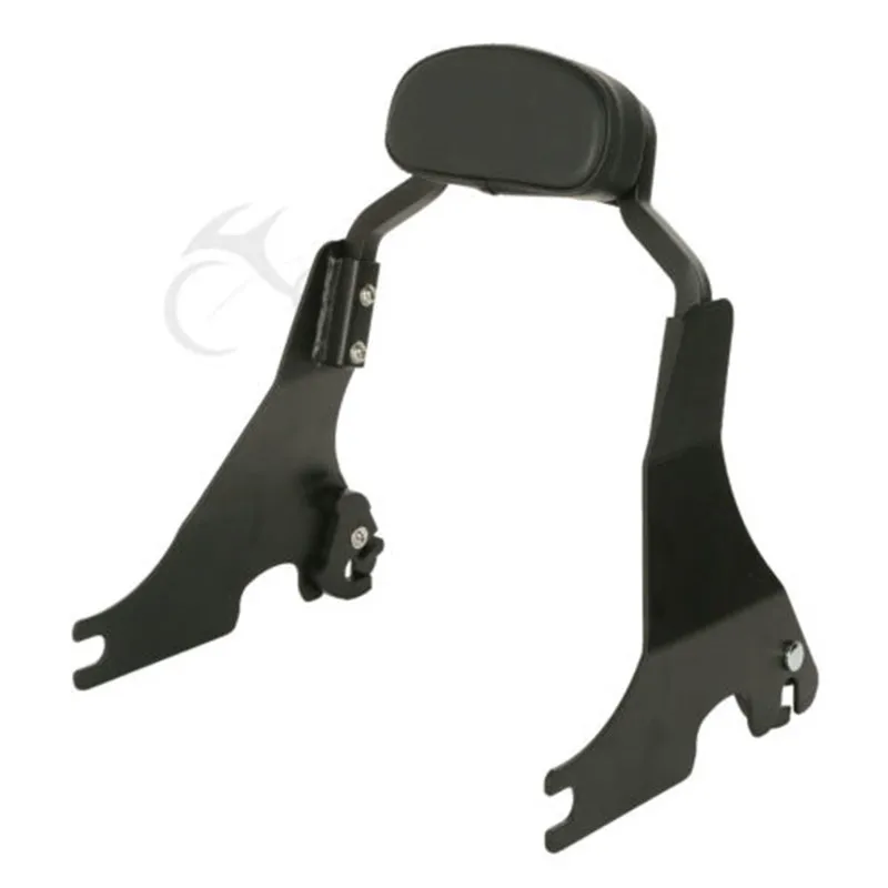 Мотоцикл короткая пассажирская спинка Сисси Бар для Harley Sportster 2004- железо XL883 48 72 супер низкий черный/хром - Цвет: black