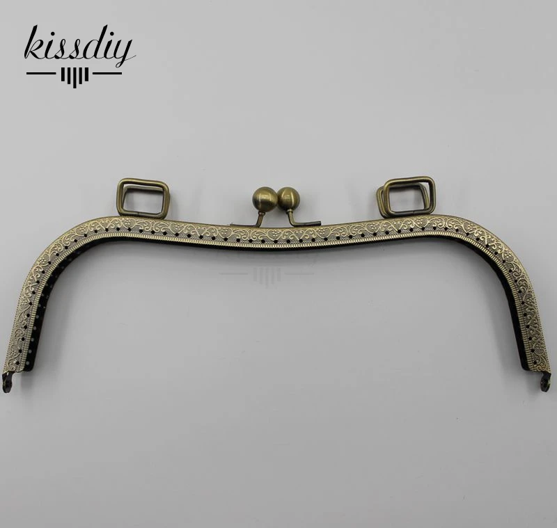 Металлическая рама KISSDIY для кошелька большого размера 2 шт. 26/27 см Античная
