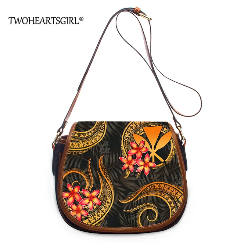 

Twoheartsgirl Kanaka Maoli Polynesia Handbags Luxury PU Small Purse Shoulder Bags for Women Casual Crossbody Bags Shopping