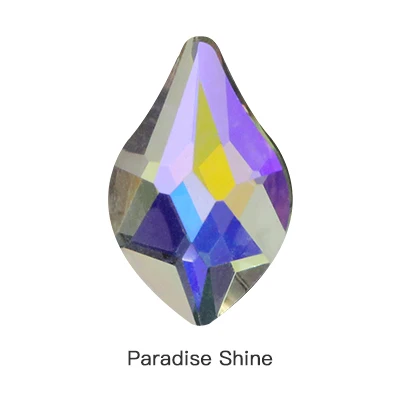 Paradise shine 10 шт Мода в форме мяча для регби стеклянные кристаллы, стразы аппликации камни с плоским низом для дизайна ногтей бижутерия для декорирования/использования одежды - Цвет: Paradise shine