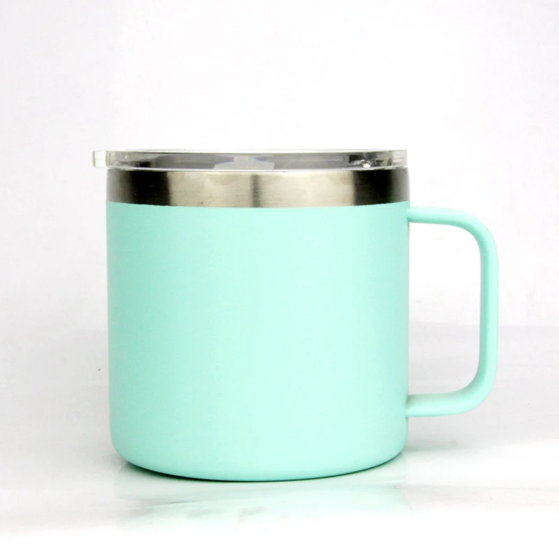 Кофейная кружка с ручкой изготовленная на заказ вакуумная фляжка из нержавеющей