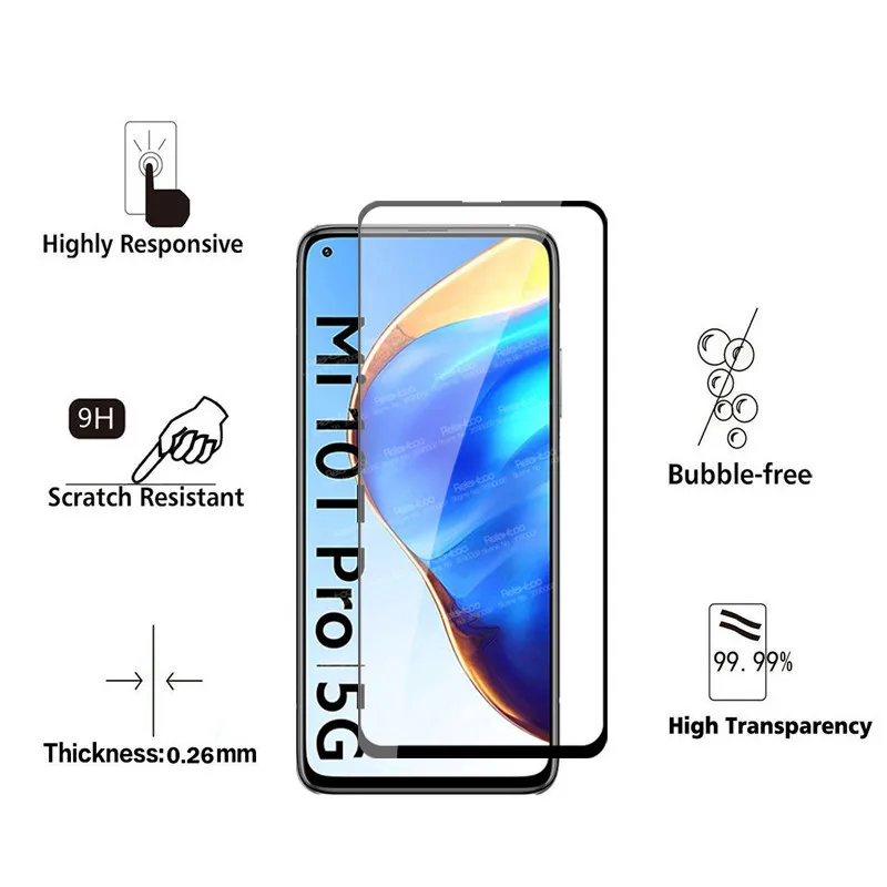 Закаленное стекло 10D для Xiaomi 10 T Pro защитная пленка экрана Xiomi Mi Lite Mi10T Light 10tpro 10tlite 2