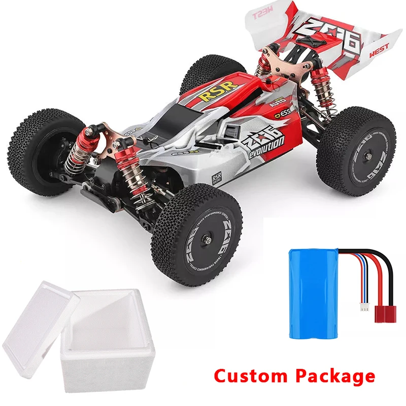 red WLtoys 1/14 144001 RTR 2,4 GHz RC автомобиль масштаб Дрифт гоночный автомобиль 4WD Металлическое шасси гидравлический шок абтрезвый внедорожник игрушка - Цвет: red
