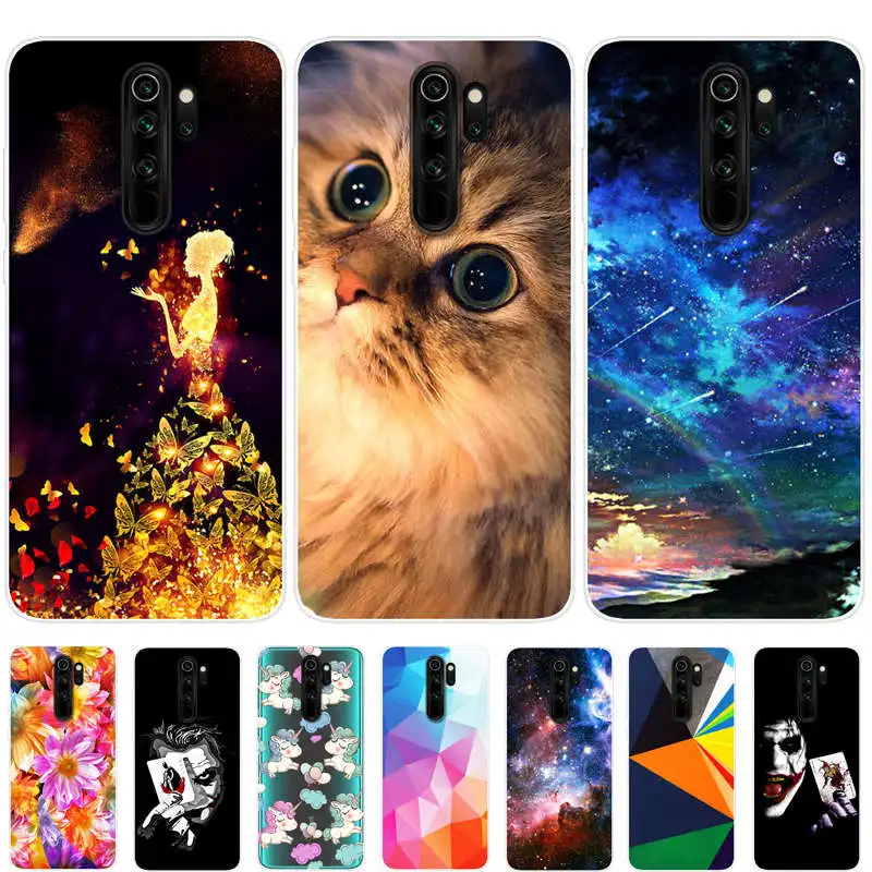 Чехол для Xiaomi Redmi Note 8 Pro силиконовая Мягкая задняя крышка из ТПУ чехол телефона Note8