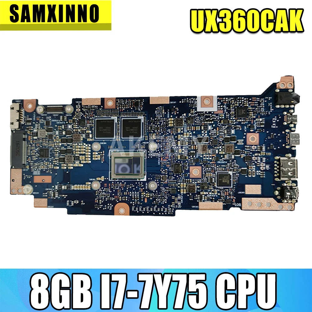 

Оригинальная материнская плата UX360CAK UX360C UX360CA UX360CAK 90NB0BA0-R00080 8 Гб I7-7Y7 5 процессор для материнской платы ноутбука ASUS