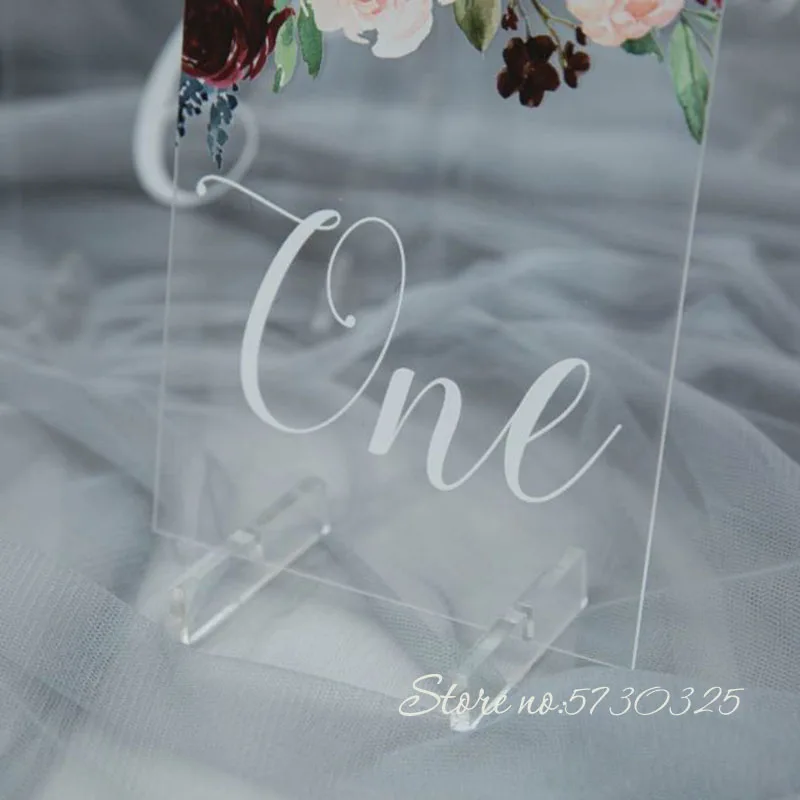 Акриловые цифры для стола декор свадебной вечеринки прозрачные акриловые