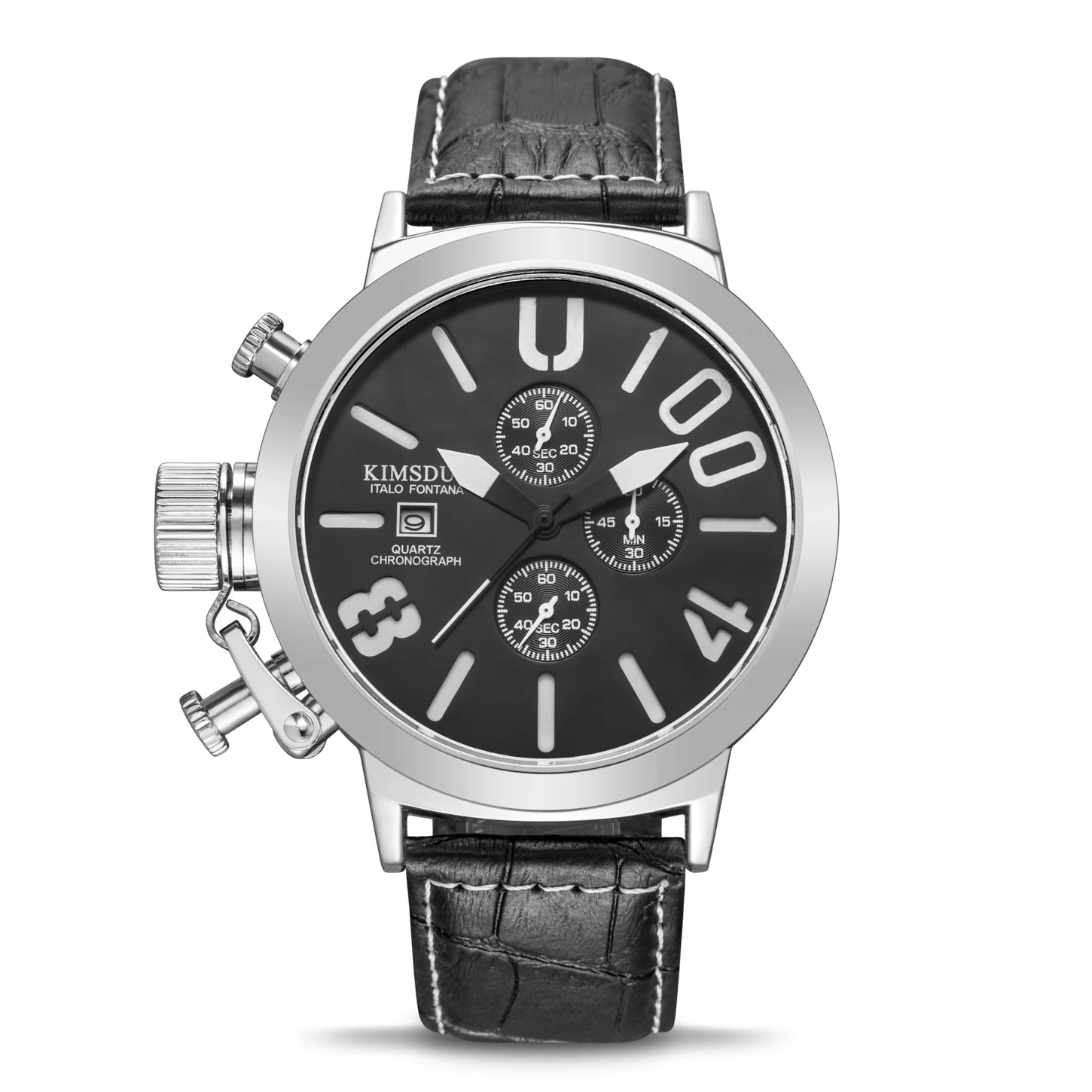 UB005 Switzerland русская Профессиональная Лодка diver большой циферблат ремень мужские часы три глаза шесть игл многофункциональные спортивные часы - Цвет: UB005