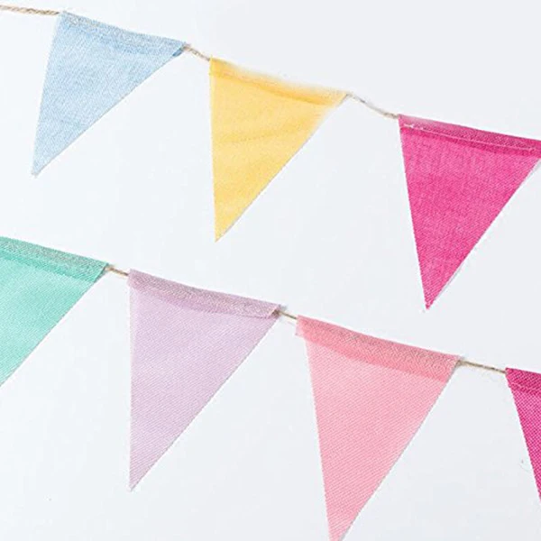 

Garland Triple-cornered flag chain Triple-cornered chain is 4mx12.5cm x 17cm colorful