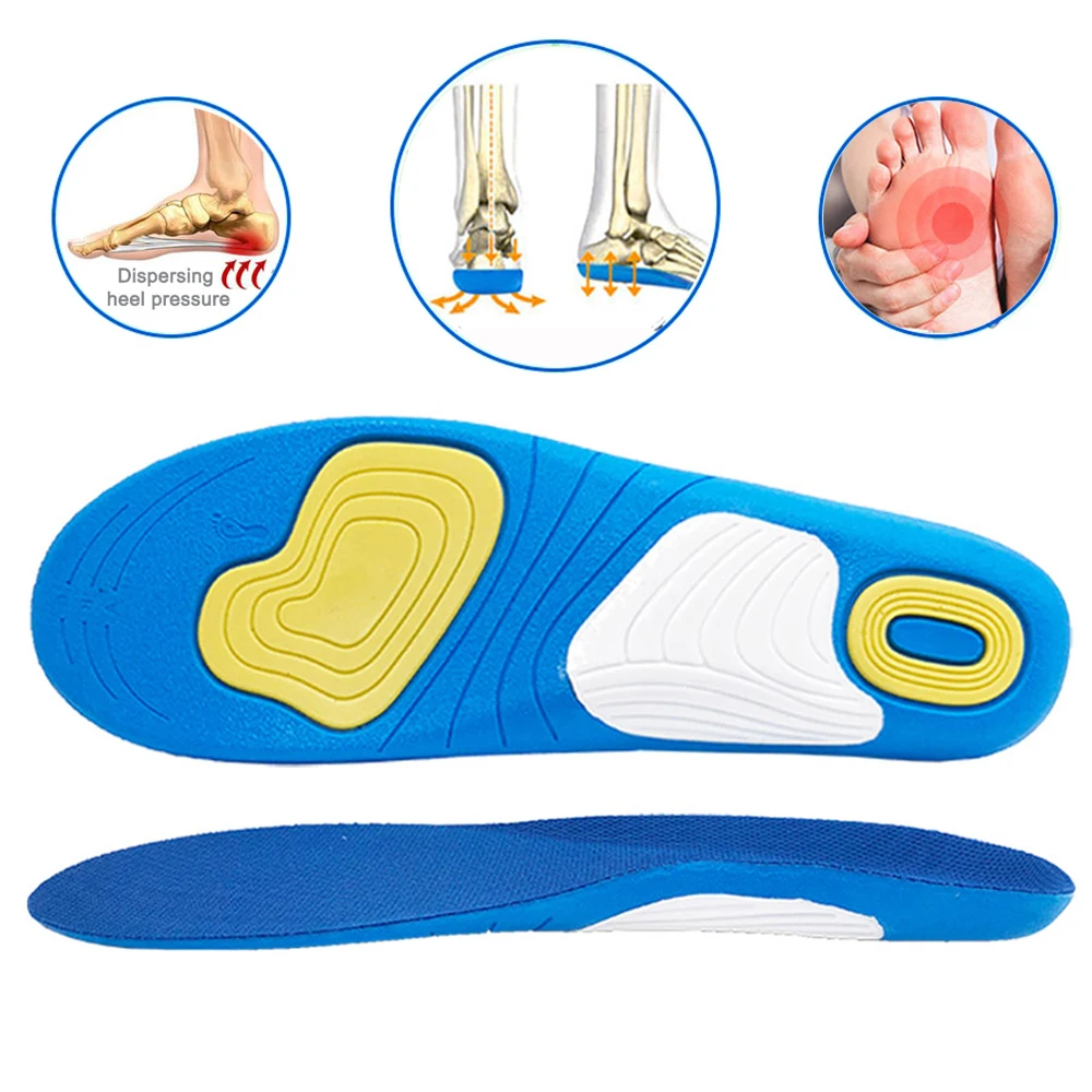 Спортивные Силиконовые ортопедические стельки Superapeape для ухода за ногами, обуви, подошвы, пятки, боли, Подошвенный Фасциит, амортизирующие п...