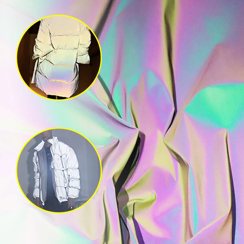 100 см симфония Лазерная светоотражающая ткань шитье яркая Сделай Сам вниз костюм