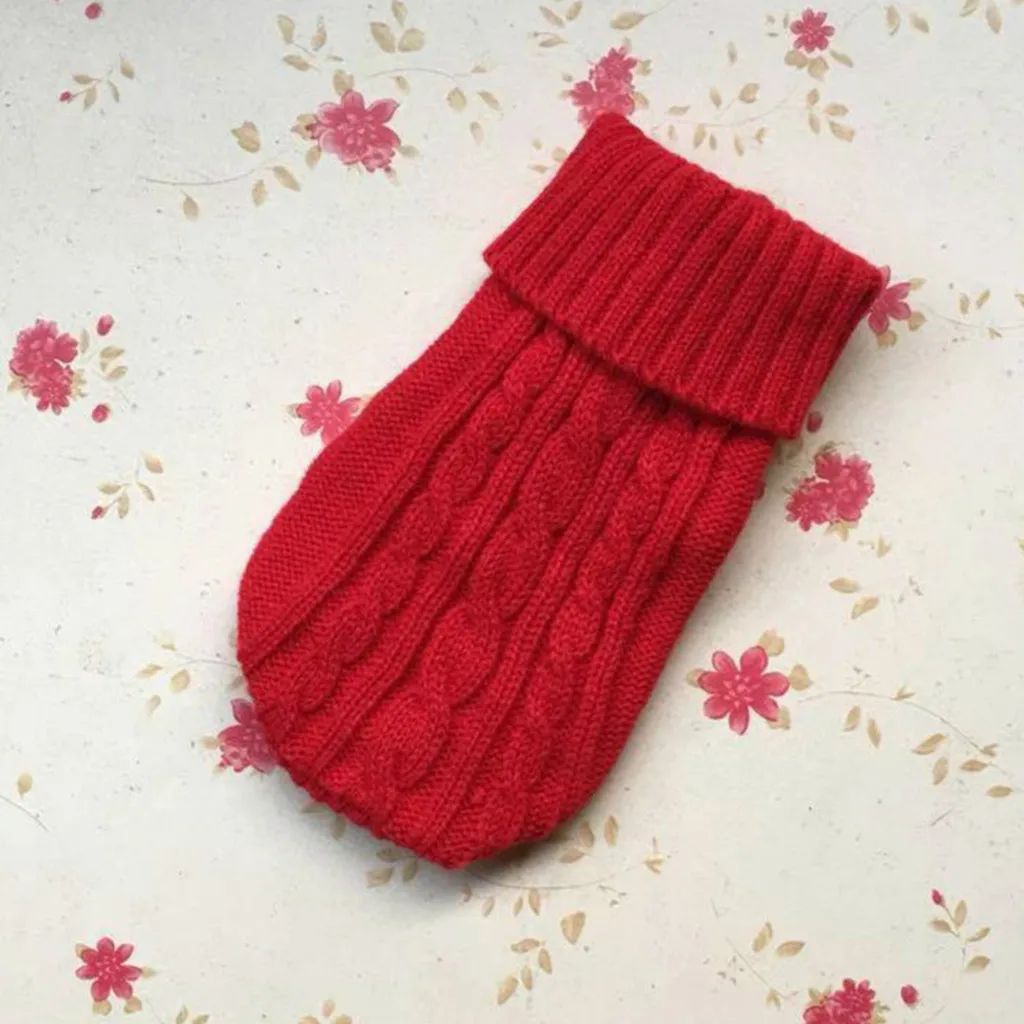 RED Рождественская одежда для домашних животных, котов для маленьких кошек, Сфинкс, зимние теплые вязаные костюмы со свитером для кошек, пальто, куртка для питомцев, кошек, собак - Цвет: RED