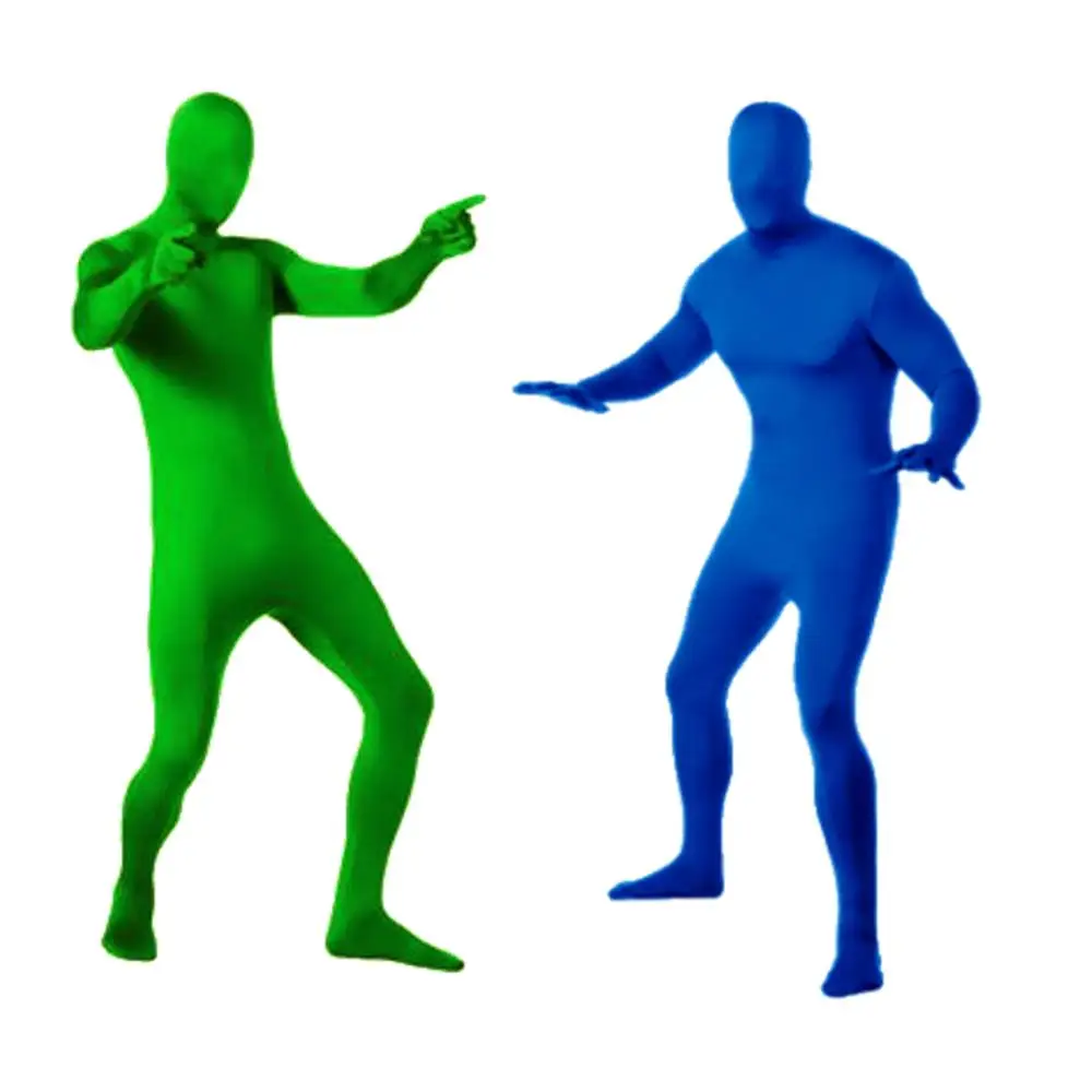Invisible Effect Video Chroma Skin Suit Photo Stretchy Body Green Screen Suit Key Tight Suit Comfortable Photography Accessory