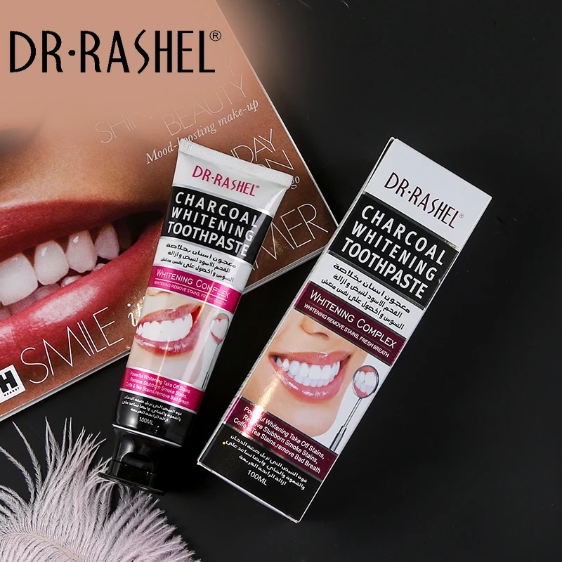 

100ML Active Whitening Charcoal Toothpaste Rmove Tea Coffee Stain Fresh Breath Deep Cleaning
