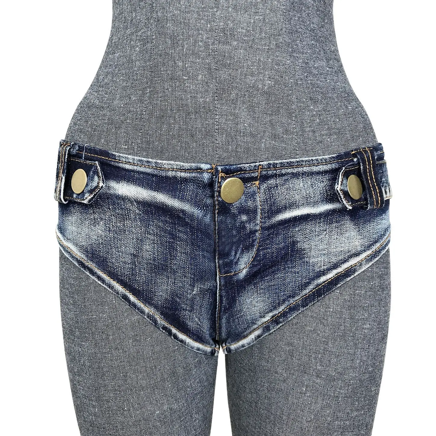 

New Summer And Autumn Women's Denim Shorts Hot 2021 Nightclub Women's Sexy Low-rise Jeans