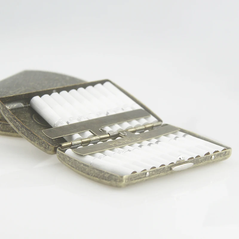 Новый металлический держатель для сигарет карманный контейнер хранения