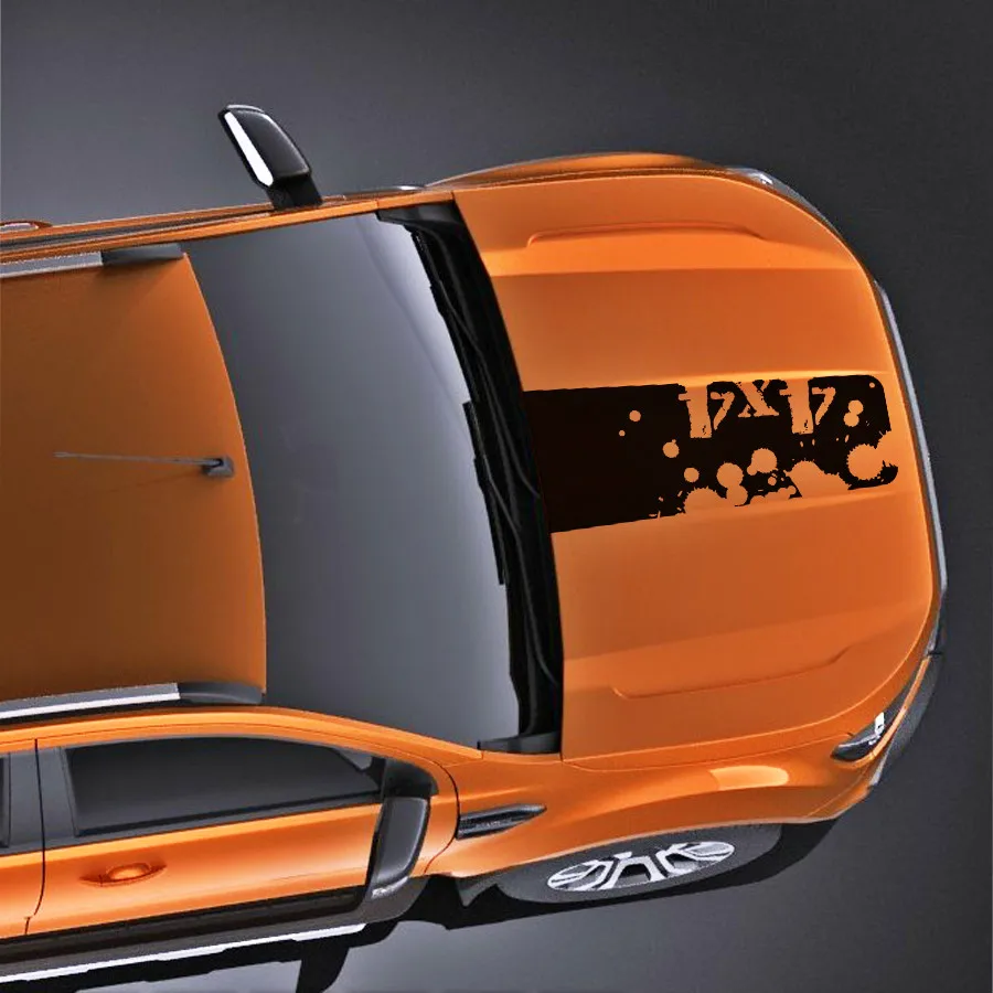 

4X4 off road ink marks bonnet Gradient side stripe graphic Vinyl car sticker for Ford ranger 2012 2013 2014 2015 2016 2017 2018