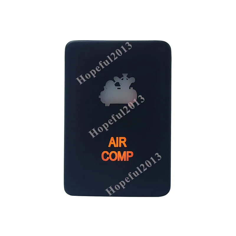 Оранжевый Светодиодный светильник кнопка для автомобиля Переключатель ВКЛ/ВЫКЛ