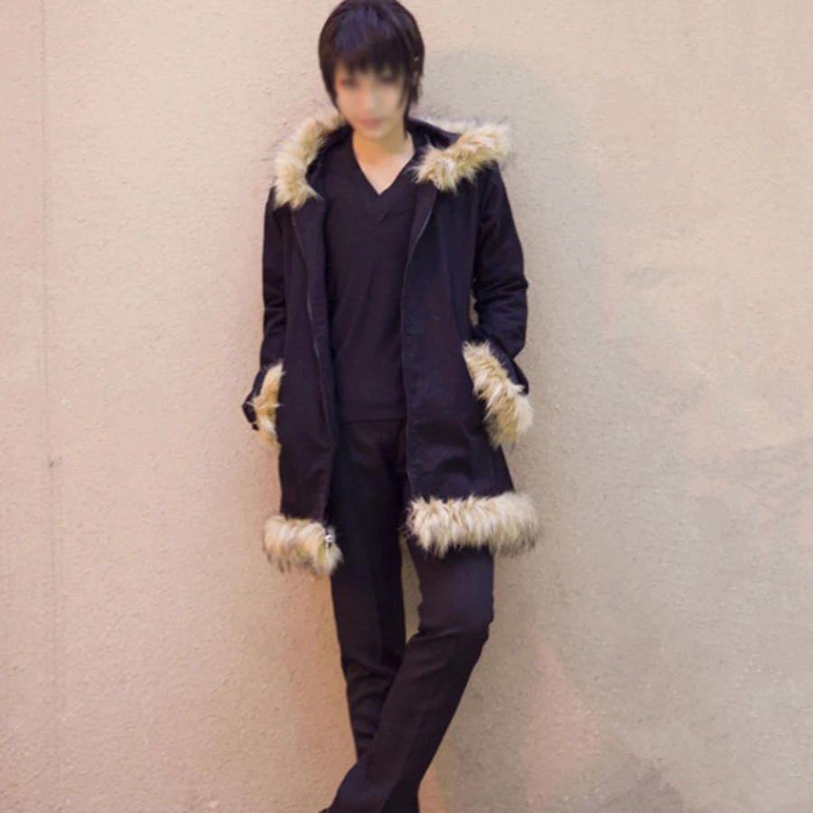 Durarara 3 way standoff Cosplay Costume Black Coat Izaya Orihara Jacket Sweatshirts Top Unisex Men Women | Тематическая одежда и