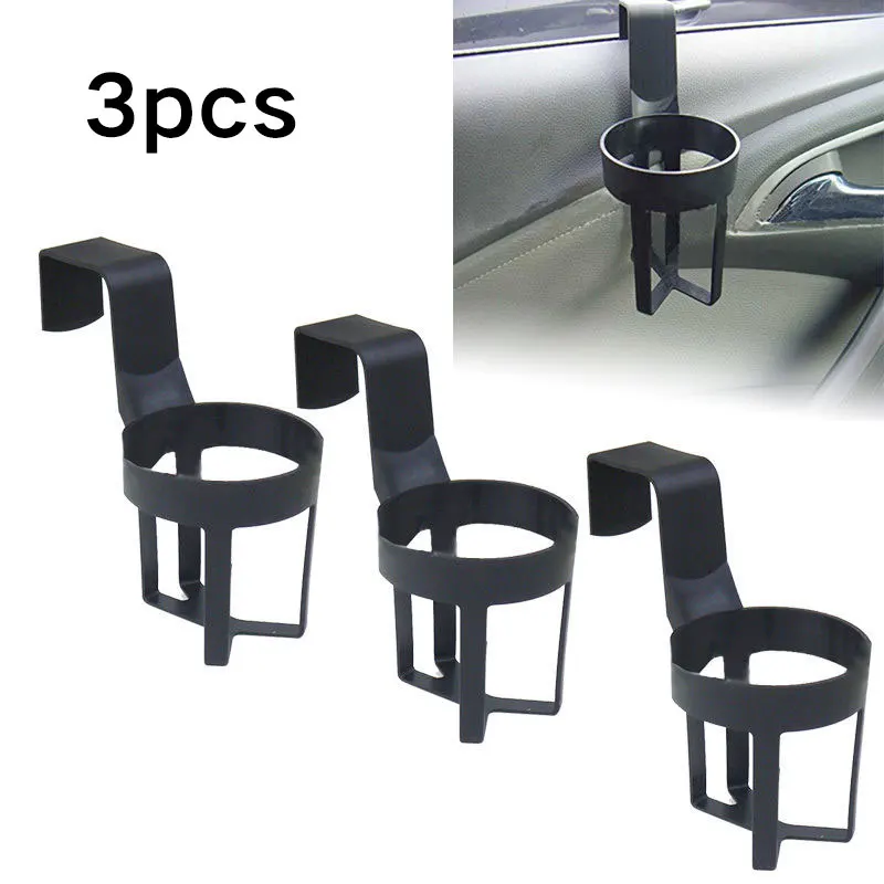 Rack Water Cup Holder Stable Mount Bracket Car Interior Automobile Plastic 3PCS Black Drink Bottle Stand | Автомобили и мотоциклы