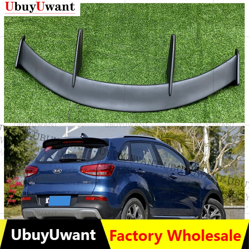 

Fast Shipping For KIA KX3 HatchBack 2014 - 2019 Car Tail Wing Decoration Carbon Fiber / FRP Rear Trunk Spoiler Car Styling