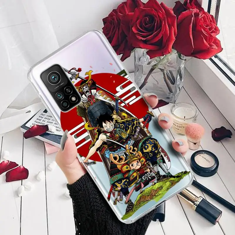 

Hot Anime One Piece Zero Ace Phone Cases Transparent For Xiaomi 10T 11 Redmi Note 9 10 Pro Max 9s 8 Cover Coque