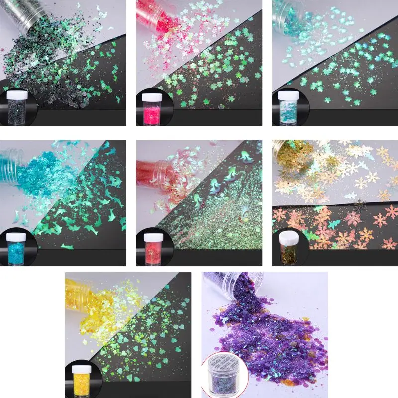 

Epoxy Filler Powder Bright Color Glitter DIY Nail Beauty Sequins Filling Tools