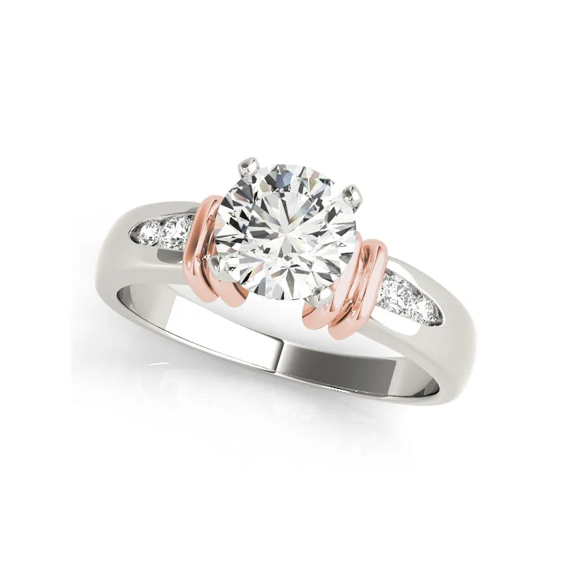 

ANZIW 925 Sterling Silver Women Wedding Ring Set White Gold Yellow Gold Rose Gold Color 1ct Round Aniversary anillos de plata