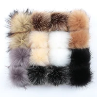 1set 81012cm pompom fluffy plush cloth craft diy soft pon pom pon wholesale cap accessories faux fox fur ballshome decors