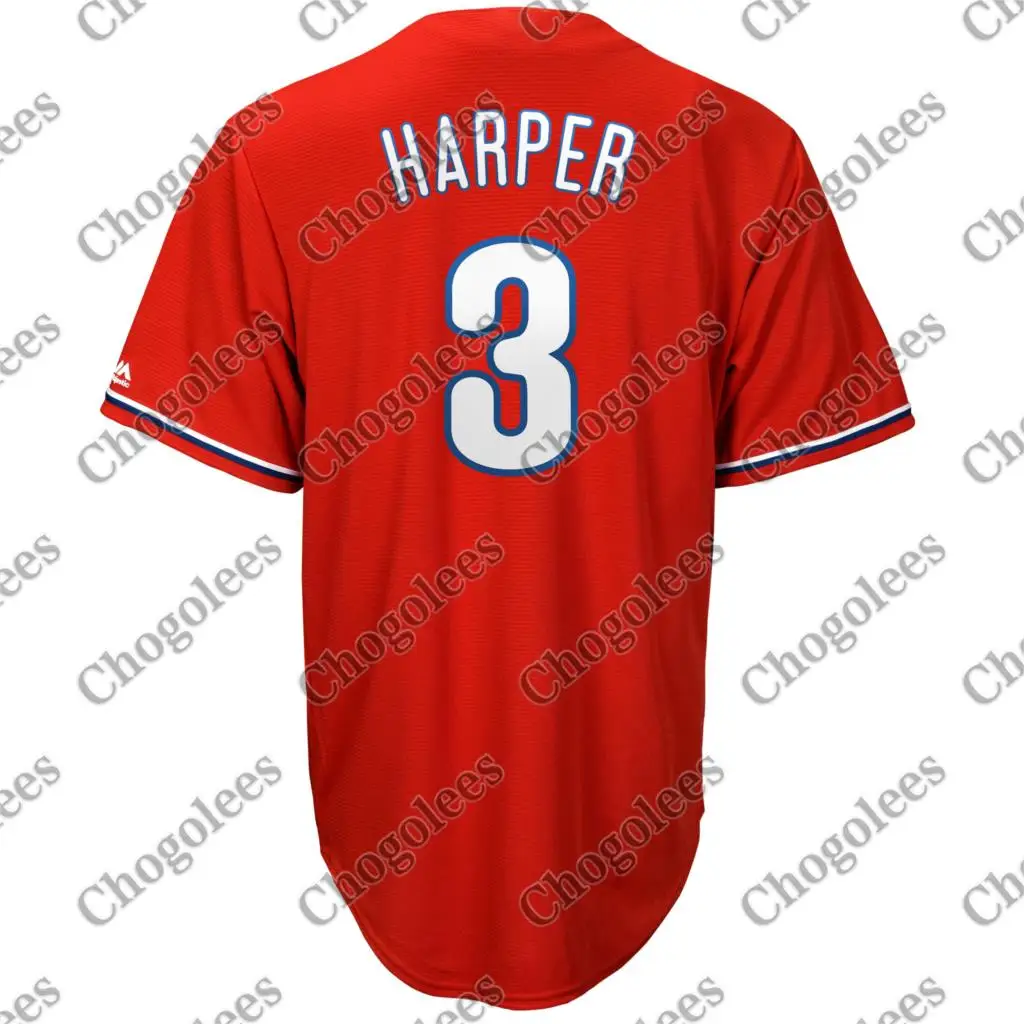 

Baseball Jersey Bryce Harper Philadelphia Majestic Cool Base Player Jersey - Scarlet