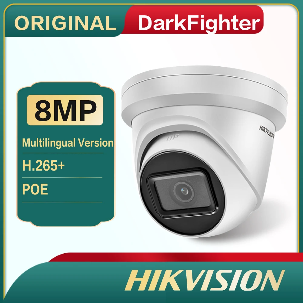 

Hikvision DS-2CD2385G1-I 4K 8MP Powered-by-DarkFighter Turret Network Camera POE IR 30m H.265 IP67 IP Camera For Home Security