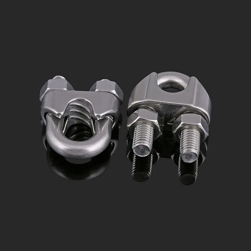 

U Bolts Steel Wire Clip Wire Rope Clips Cable Bolts Rigging Clamping M2-M16 U-Bolts 304Stainless Steel