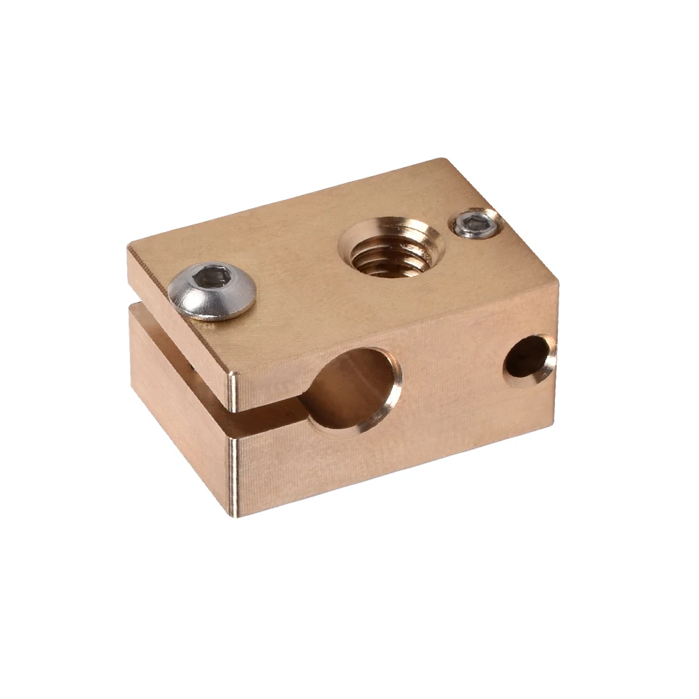 Оригинальный латунный нагревательный блок V6 для E3D Hotend сопла силиконовый носок 3D