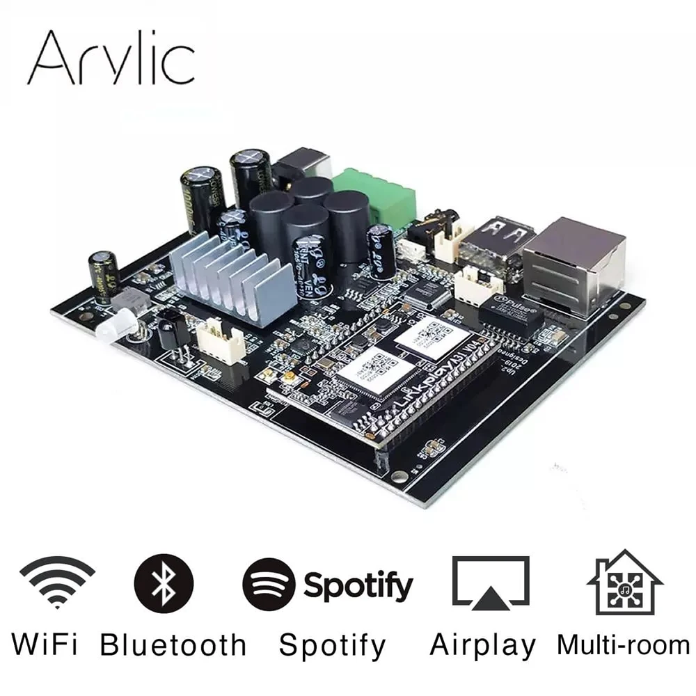Цифровой усилитель мощности Up2stream Wi Fi и Bluetooth 5 0 Hi стерео класс D 24 В сделай сам