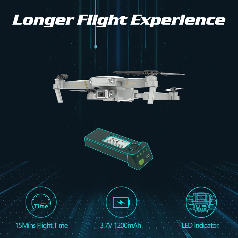 Дрон 4K 2 камеры WiFi FPV складной дистанционное управление | Игрушки и хобби