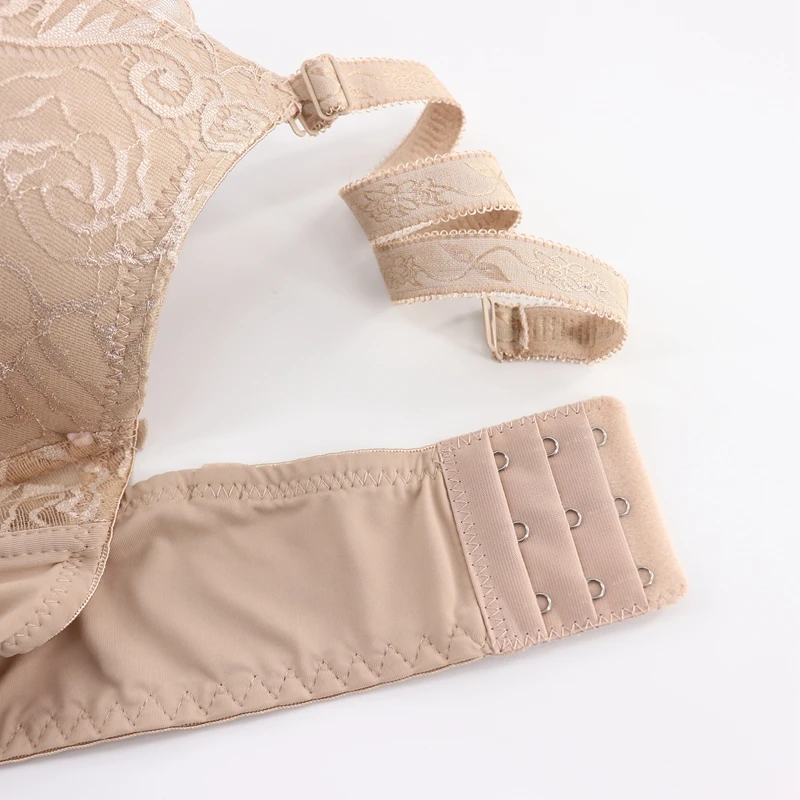 Beauwear французский стиль кружева девушка тонкая чашка C D женское белье Глубокий V сексуальный женский бюстгальтер размера плюс 42D 44D 46D 48D мягкие бюстгальтеры для женщин