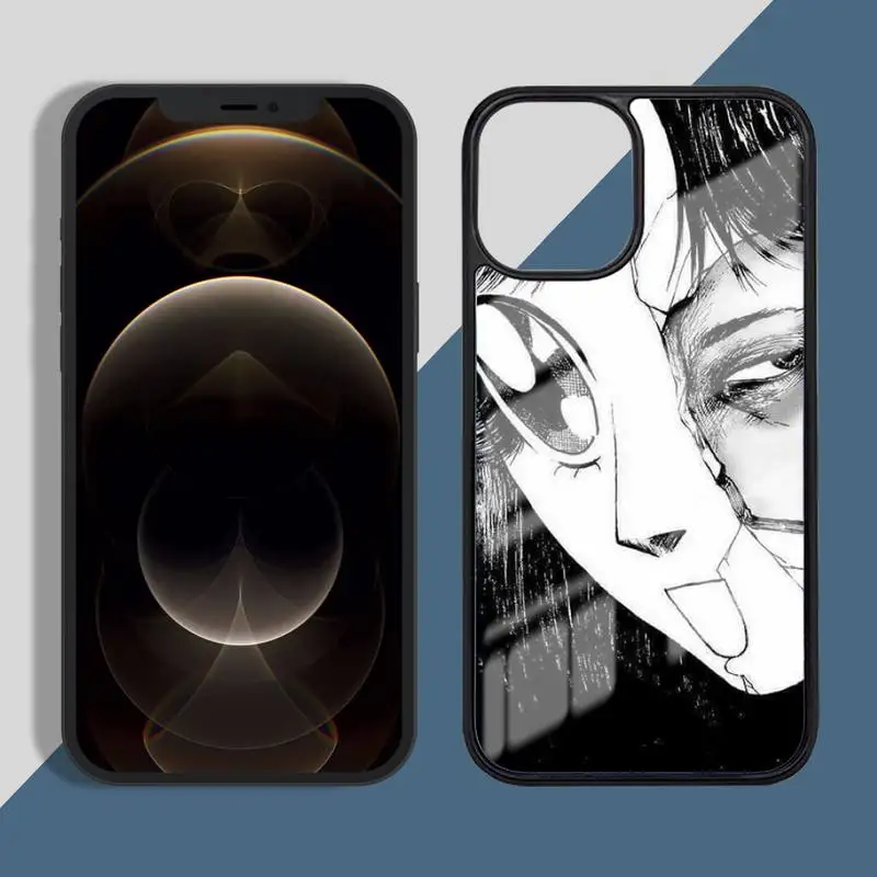 

Junji Ito Tees Horror Phone Case TPU+PC For iPhone X XR XS 11 12 mini Pro MAX 7 8 Plus