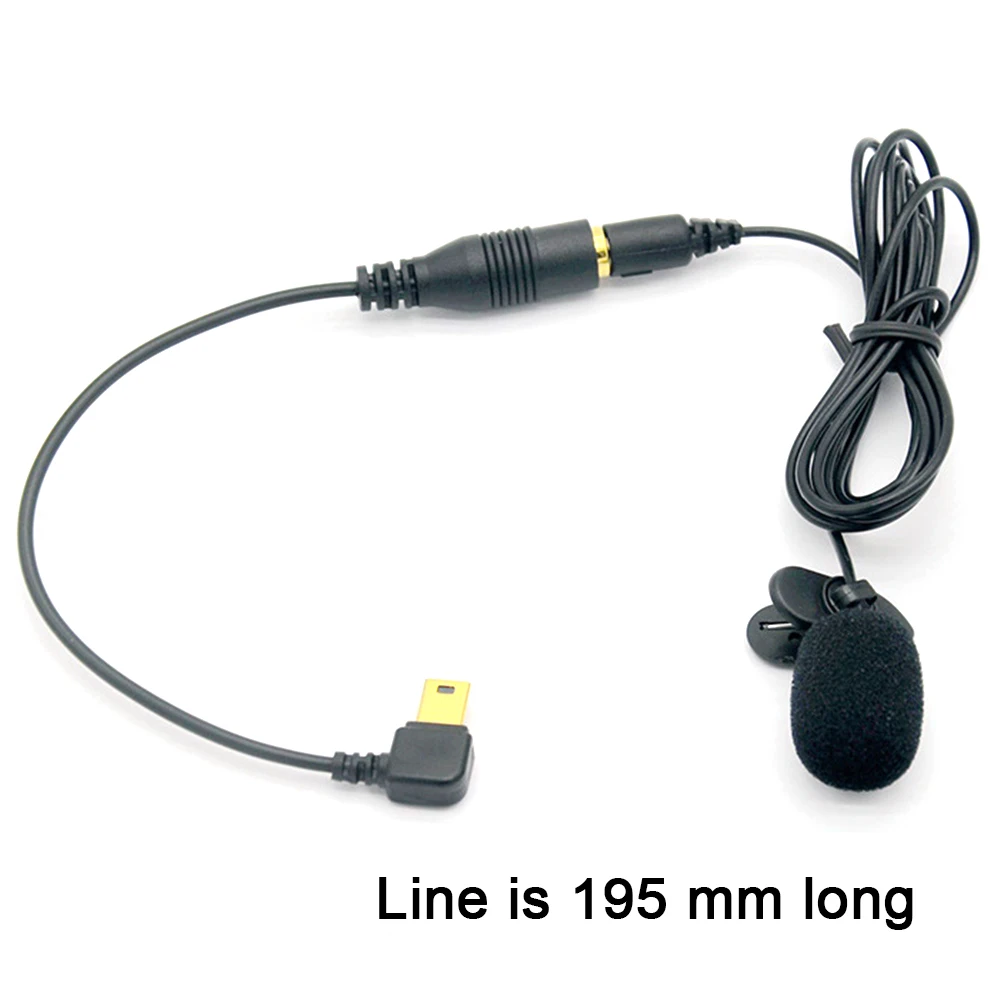 

3.5mm Mini Microphone Hands Free Clip On Mic 3.5mm Active Clip Microphone with Audio Adaptor Cable For Gopro Hero 3/3+/4