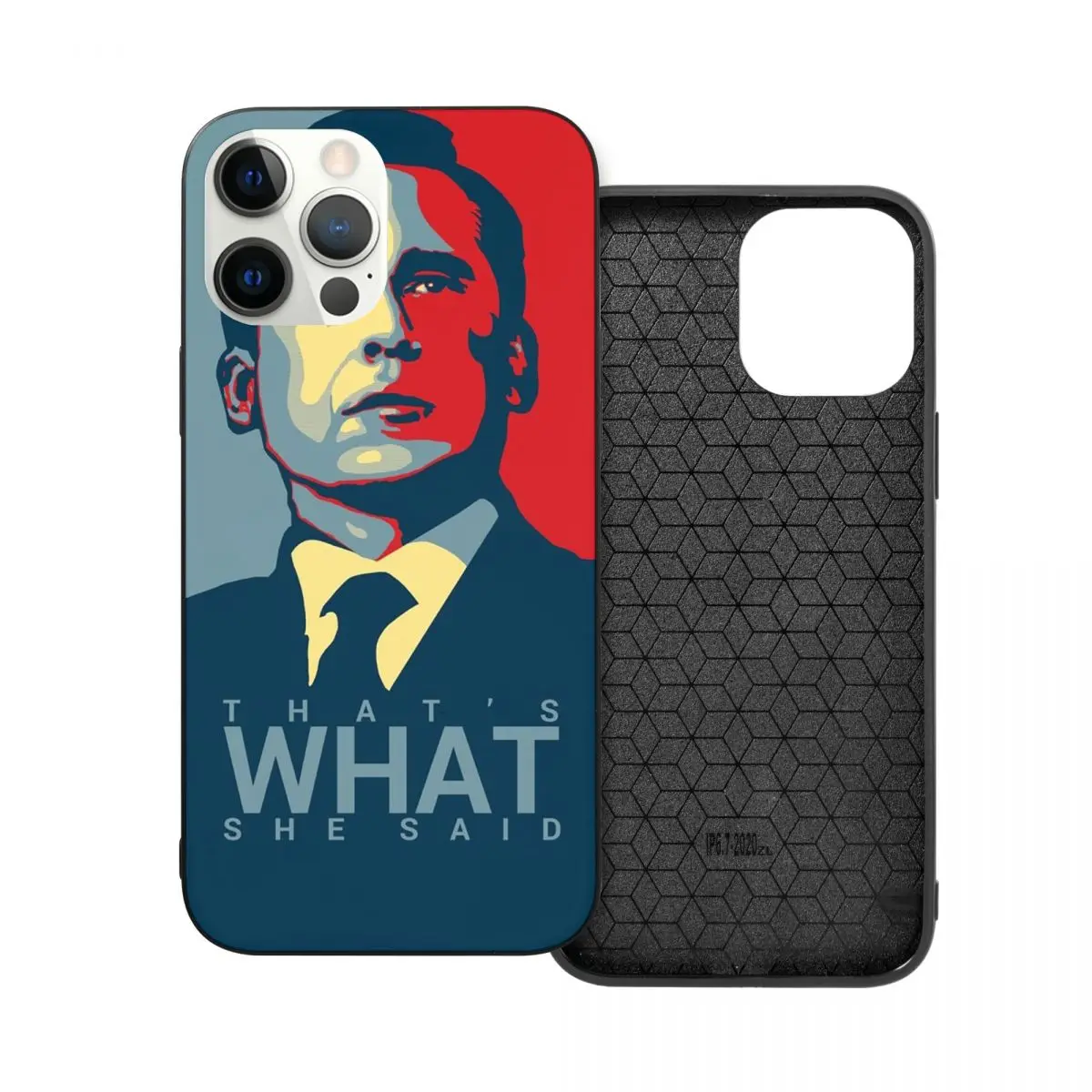 

Стеклянный чехол для телефона из ТПУ для iPhone 12 11 Xs Xr X Pro Max Mini 7 8 Se2 Plus 6 6S, Майкл Скотт, это то, что она сказала