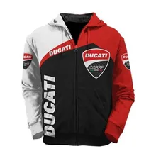 Новинка, Мужская толстовка Ducati С цифровой печатью, логотипом автомобиля, капюшоном, весна и осень, Harajuku, высокое качество, толстовка, Европейский код, повседневная куртка